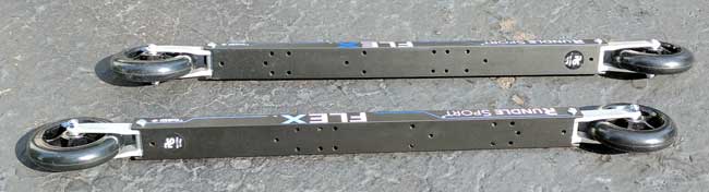 Rundle Sport FLEX skate rollerski, predrilled binding holes