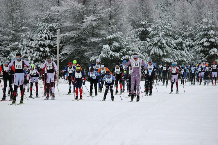 Cote Dame Marie Ski Loppet, start of first wave