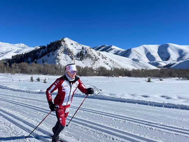 Sarah Goble cross county skiing