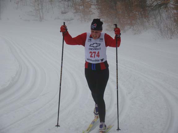 Ivanka Berkshire wins the Holiday Classic cross country ski race