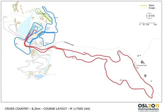 Holmenkollen 50 km cross country ski course
