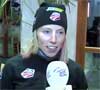 Kikkan Randall at her first Trou de Ski cross country ski racing tour