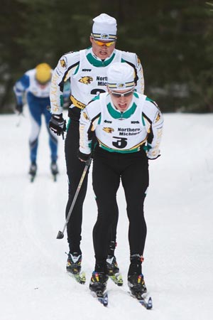 Liebner & Banerud ski at CCSA XC Ski Championship.