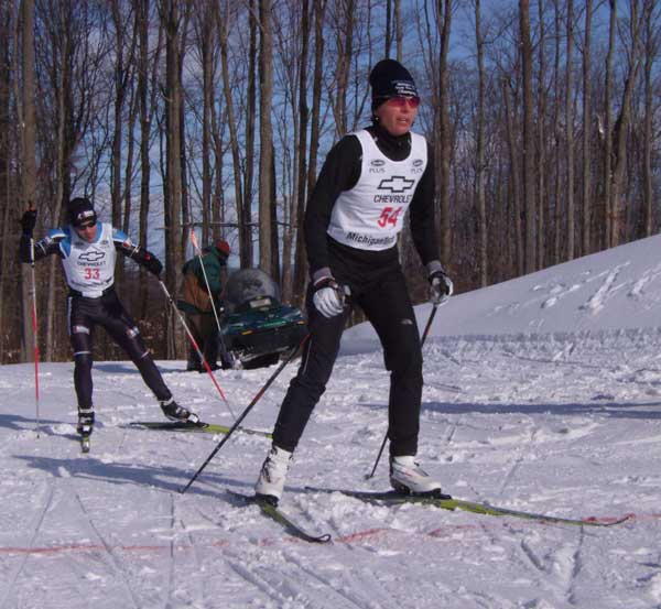 Laura Webb was the fastest women up Grinder at the Boyne Mountain Freestyle