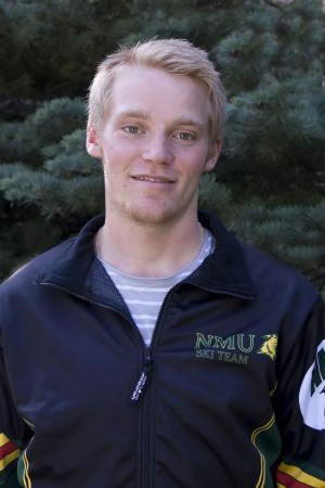 Sophomore Erik Soderman on the NMU Nordic Ski Team
