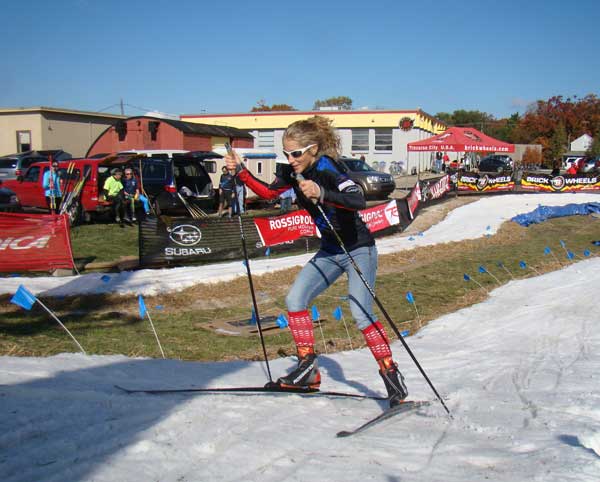 Amy Powell wins the Ski Fest cross country ski race