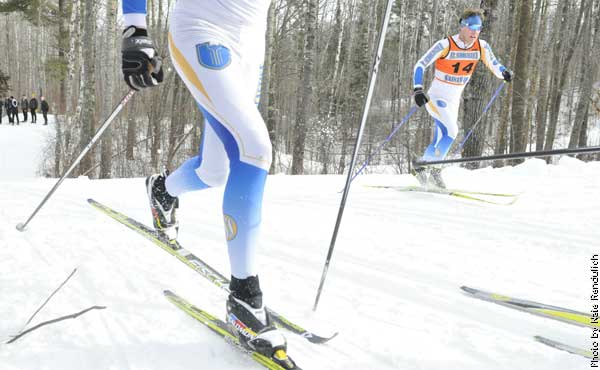 Nordic skiers for The College of St. Scholastica in 2012