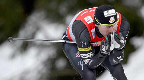 Andy Newell (shown here racing in Tour de Ski) was sixth in a classic sprint at the FIS Cross Country World Cup in Liberec, Czech Republic. (Getty Images/Bongarts)