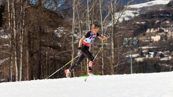  Liz Stephen, seen here at 2013 World Championships, skied to her career best FIS World Cup finish in sixth in the women’s 10k classic mass start Sunday in Szklarska Poreba, Poland. (Sarah Brunson/U.S. Ski Team)