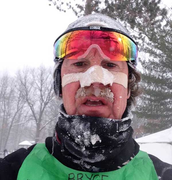 Bryce Dreeszen shows what happens when you race in frigid temperatures, in high winds, when it's snowing