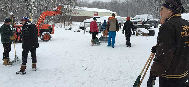 Volunteer Crew Prepares XC Ski Trails for U.S. Nationals