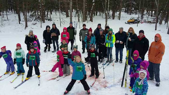 Cote Dame Marie kids cross country ski race