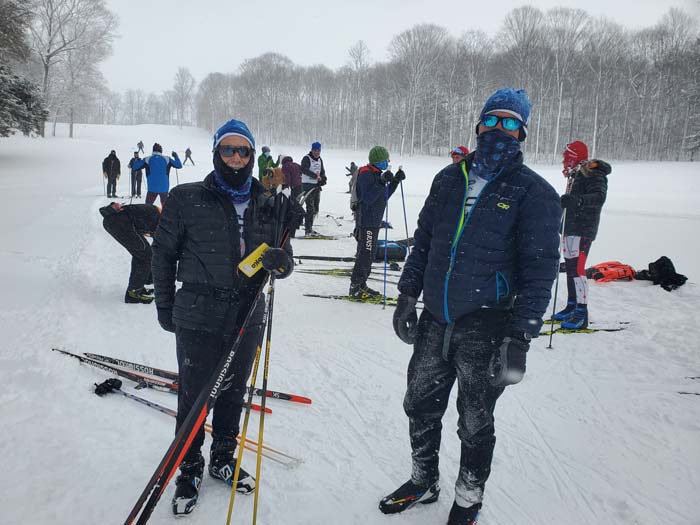 Tony Percha and Doug Cornell at Boyne Vistas cross country ski race