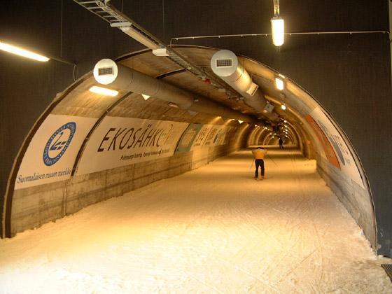 Cross Country Ski Tunnel in Vuokatti, Finland