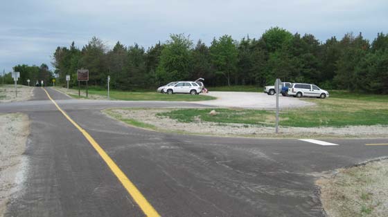 Milford Trail, parking lot on General Motors drive, near Milford Rd