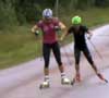 Rollerskiing with the US and Swedish Women's National Teams