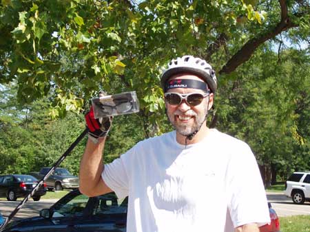 Greg Worrel wins a pair of Casco SX-20 Sport Glasses while out rollerskiing