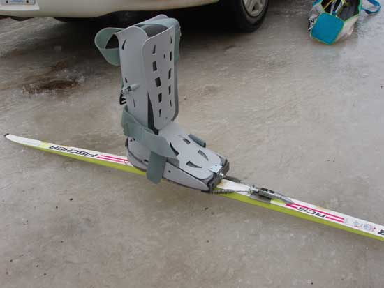 bionic boot and binding cross country ski system