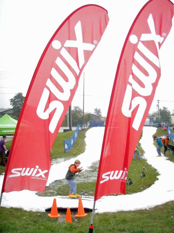 First cross country ski race on man-made snow in Traverse City