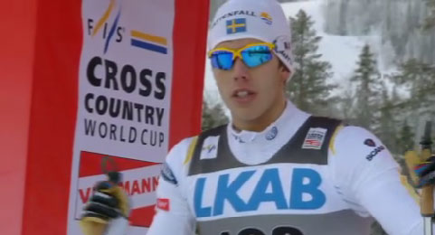 Marcus Hellner wins cross country ski race in Gällivare