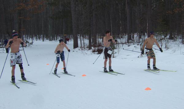 Beefcake at the 2010 Muffin cross country ski race