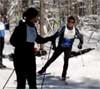 Relay tag at the Michigan Cup Relays cross country ski race