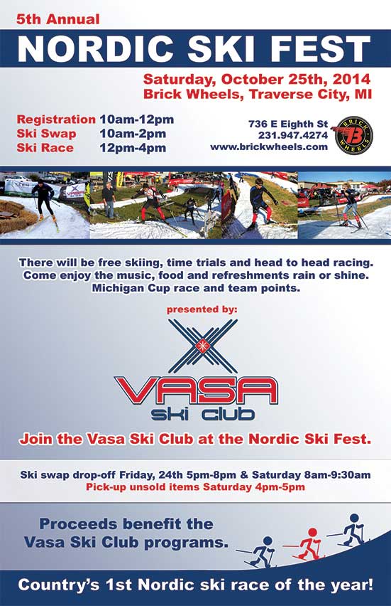 2014 Nordic Ski Fest cross country ski race and ski swap