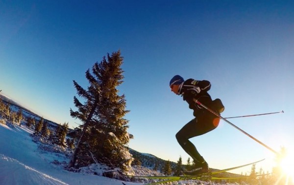 Andy Newell trains in Lillehammer. (Andy Newell/blog)