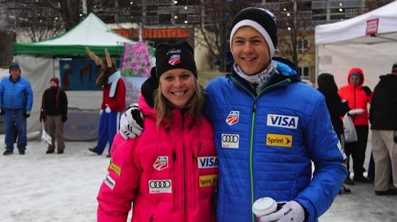 Sadie and Erik Bjornsen, shown at the beginning of the season, led today's U.S. effort in the Lahti World Cup. Sadie was 14th in the 10k classic. Erik was 38th in the 15k. (Bjornsen photo)