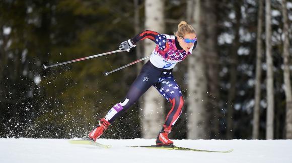 Ida Sargent, shown racing at the Sochi Olympic Games, teamed with Rosie Brennan to finish sixth at the Otepää World Cup freestyle feam sprint. (Getty Images/Harry How)