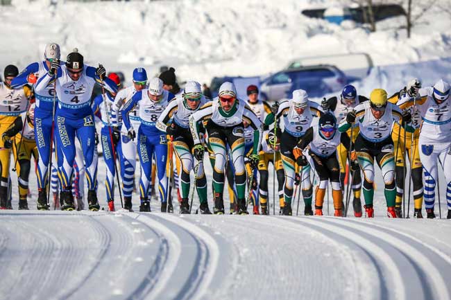 NMU cross country ski racing