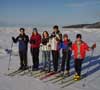 Skiing on Glenn Lake