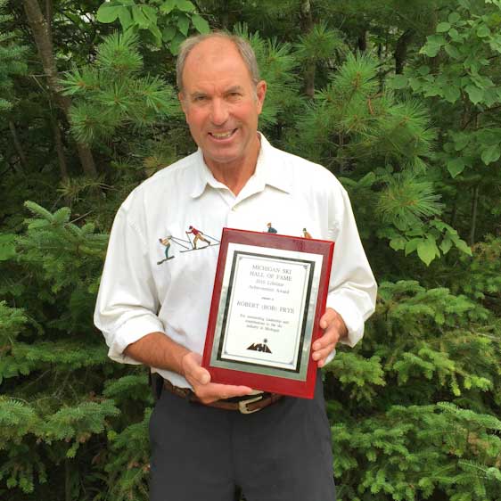Bob Frye is inducted into Michigan Ski Hall of Fame