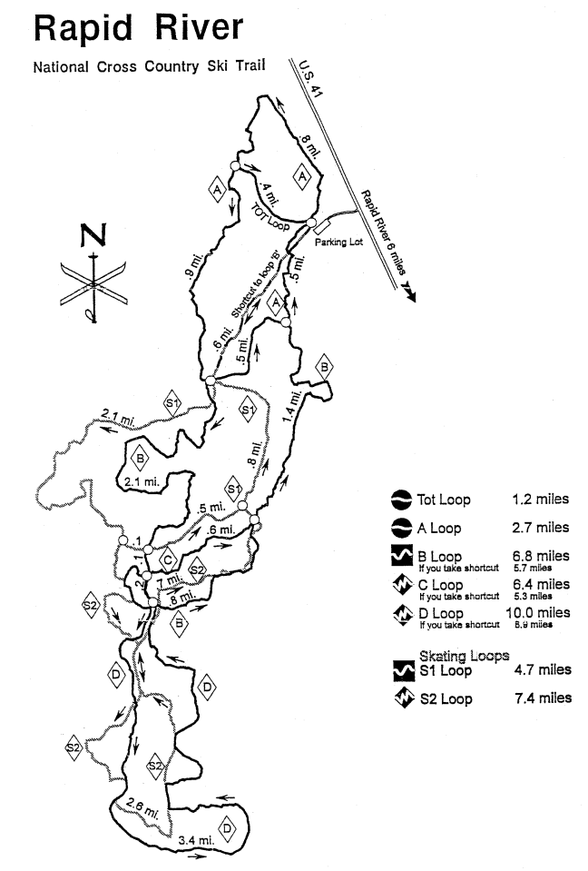 Rapid River National Cross Country Ski Trail