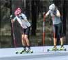 Double pole rollerski intervals in Bend