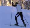V1 cross country ski technique