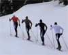 XC ski classic intervals by the US and Canadian National Teams