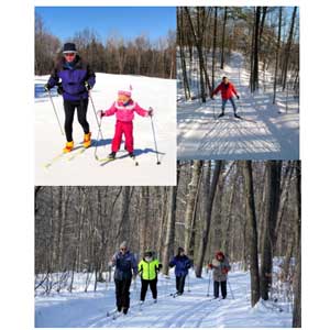 Free classic and skate xc ski lesson in Midland area