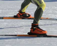 Go Faster cross country ski boot and binding system Go Faster cross country ski boot and binding system