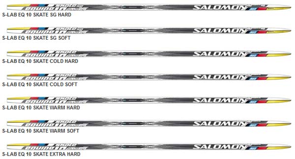 Salomon Equipe 10 skate cross country ski series