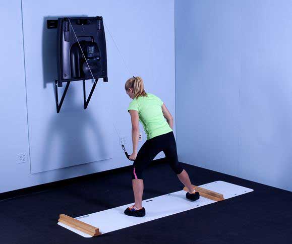 Vasa wall mount ergomter for cross country ski training
