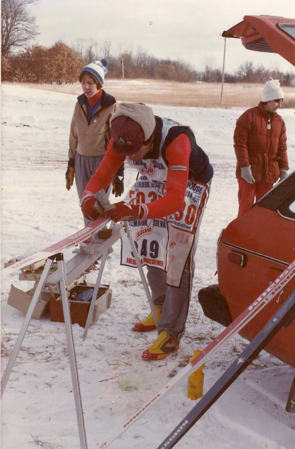 1985, Chris and his magical waxing apron