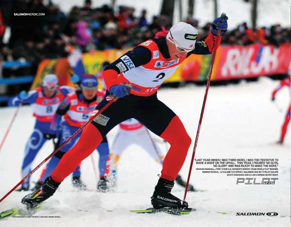 Kikkan Randall World Cup Victor Poster Autographed by Kikkan