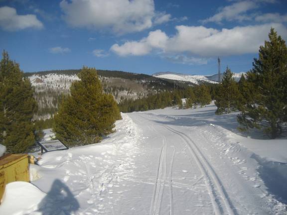 Leadville cross country ski race course