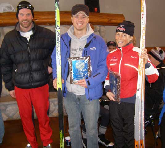 Bob Smith with the two Grand Champions, Andy Liebner, and Amy Wichern