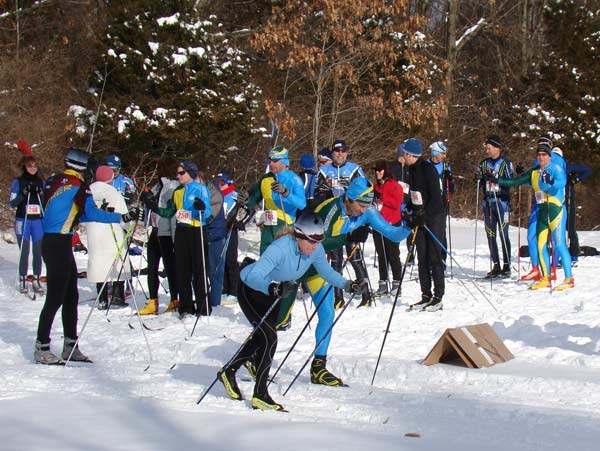 Krazy Klassic 12k cross country ski race at Huron Meadows Metropark