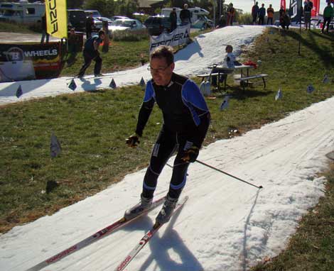 Mike Muha and Eli Brown race for the championship title at the Nordic Fest Season Opener