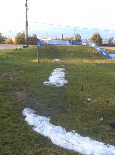 A few days later the snow is gone
