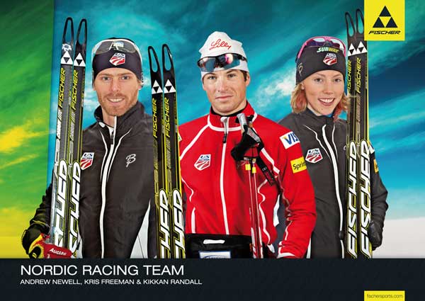 Kikkan Randall, Kris Freeman and Andy Newell