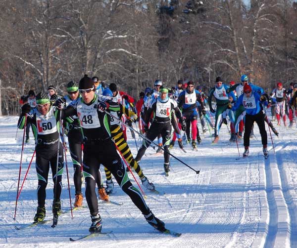 2012 Cote Dame Marie cross country ski race - men's start